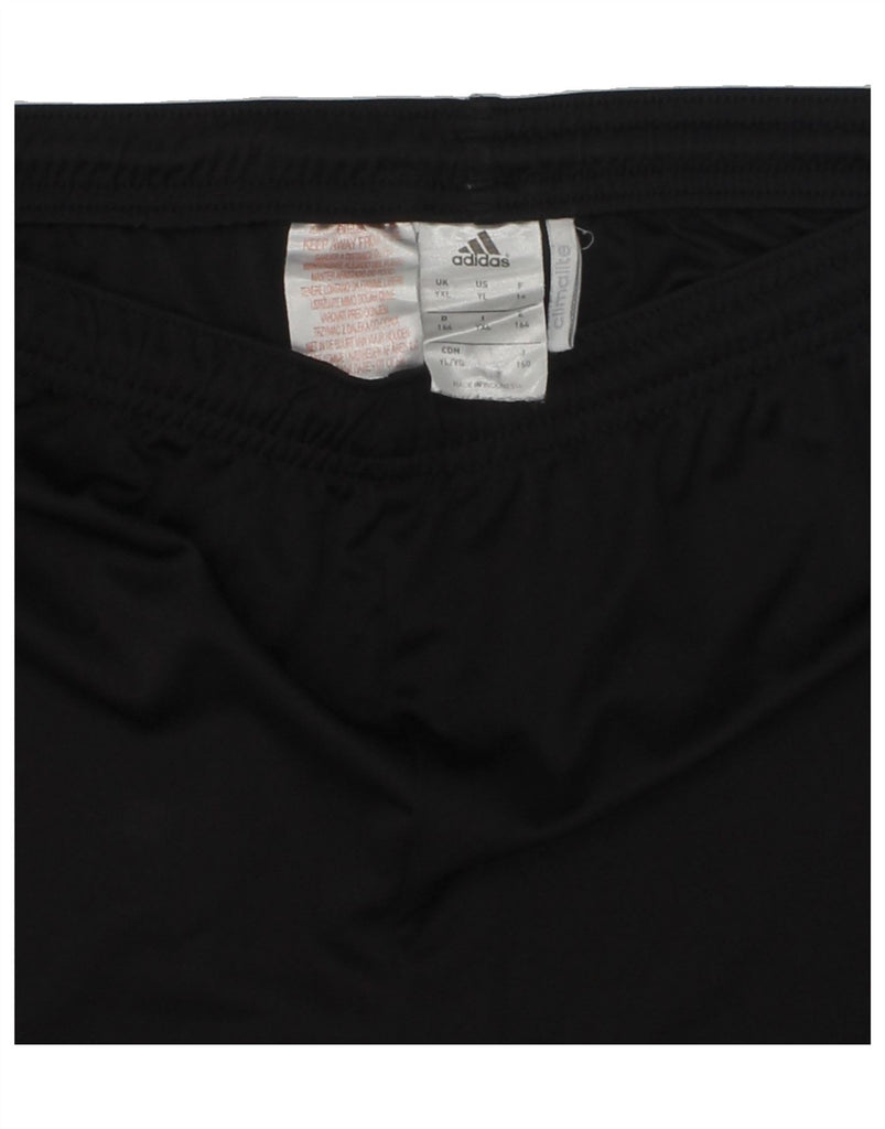 ADIDAS Boys Climalite Sport Shorts 13-14 Years Black Polyester | Vintage Adidas | Thrift | Second-Hand Adidas | Used Clothing | Messina Hembry 