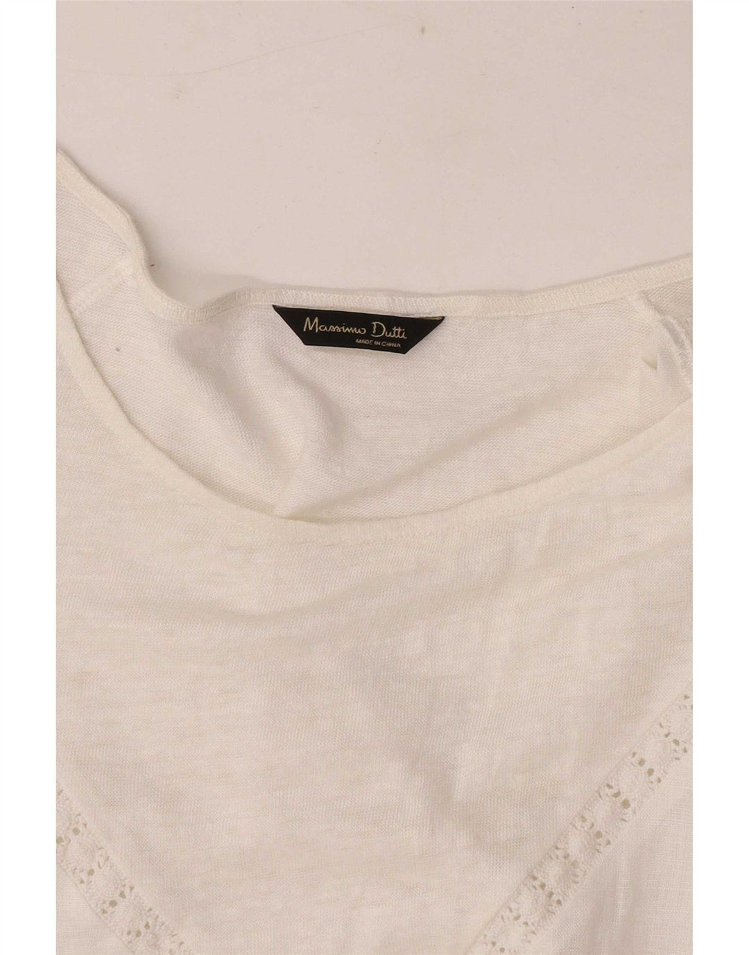 Massimo Dutti Womens Blouse Top UK 12 Medium White