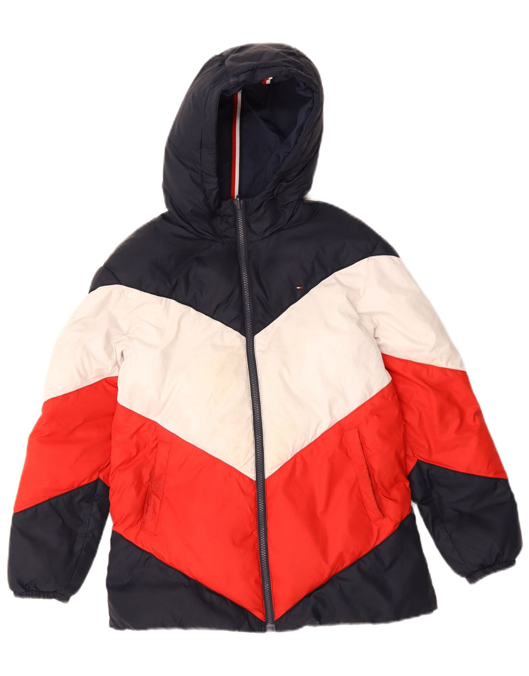 Tommy Hilfiger Boys Hooded Padded Jacket 11-12 Years Multicoloured