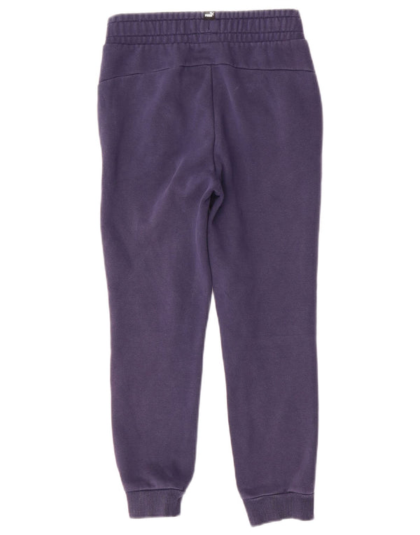 Puma Boys Graphic Tracksuit Trousers Joggers 9-10 Years  Navy Blue Cotton