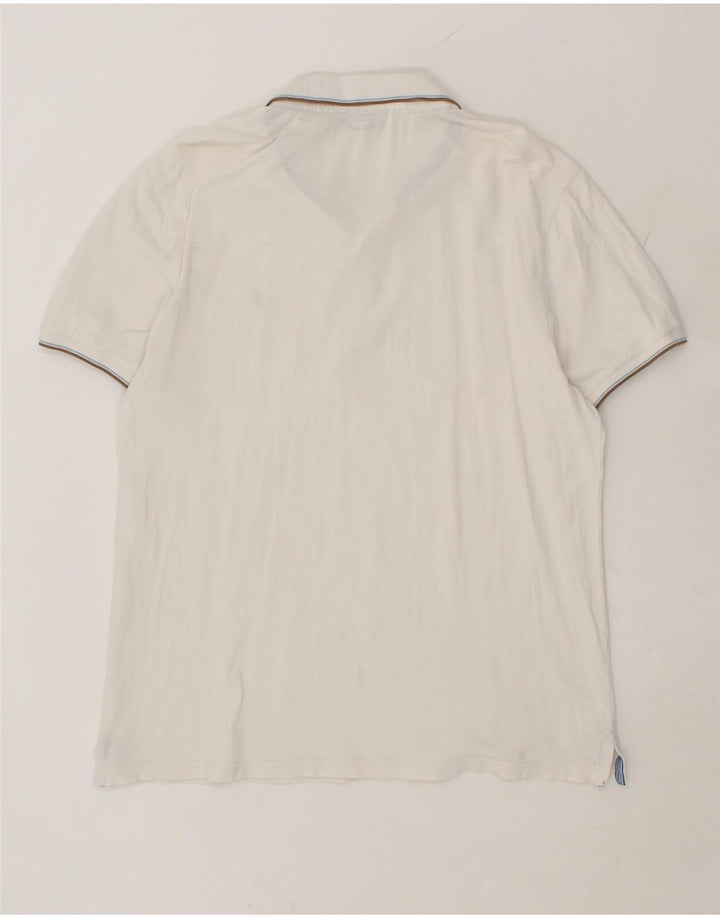 MARLBORO CLASSICS Mens Polo Shirt 2XL White Cotton Vintage Marlboro Classics and Second-Hand Marlboro Classics from Messina Hembry 
