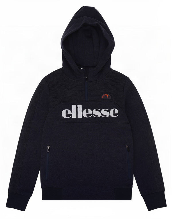 Ellesse Boys Graphic Hoodie Jumper 9-10 Years Navy Blue Polyester