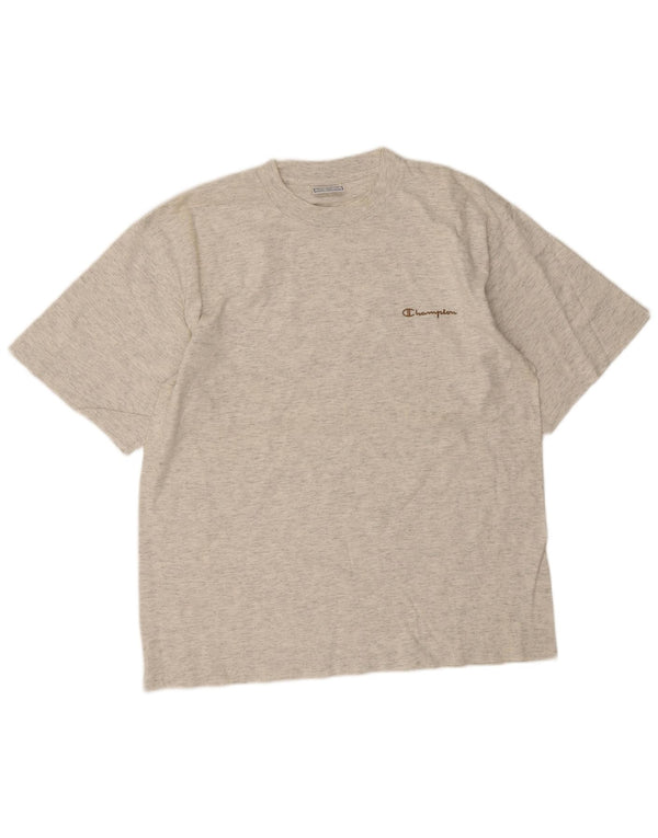 Champion Mens T-Shirt Top Large Grey Flecked