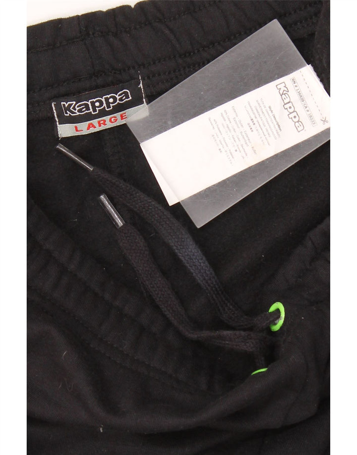 Kappa Womens Tracksuit Trousers Joggers Large  Black Cotton