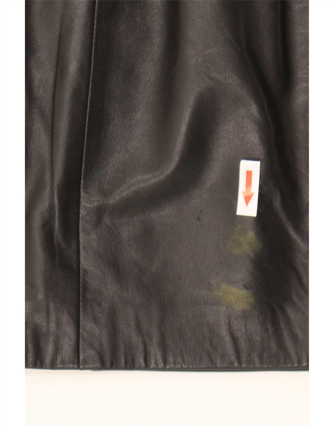 Vintage Womens Mini Leather Skirt W24 XS Black