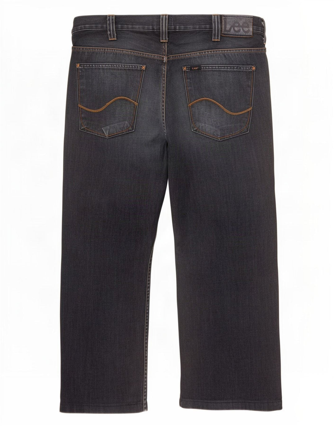 Lee Mens Flint Straight Jeans W38 L28 Navy Blue Cotton