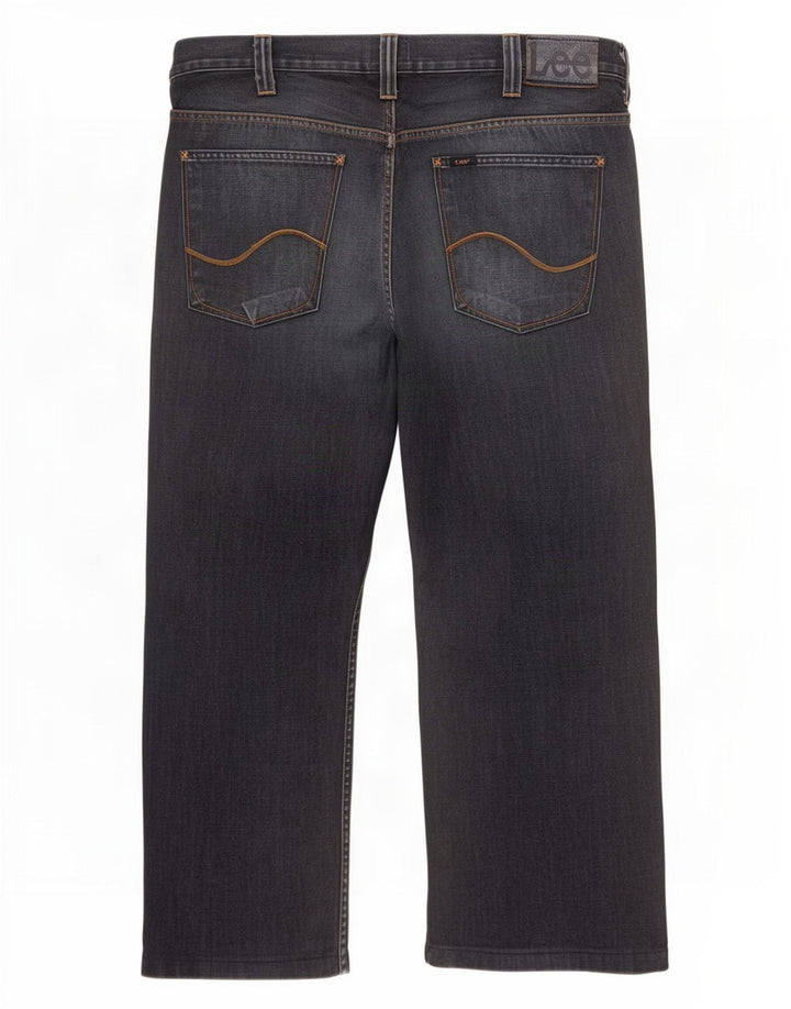 Lee Mens Flint Straight Jeans W38 L28 Navy Blue Cotton