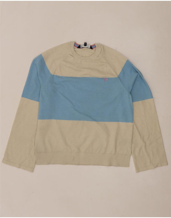 Crew Clothing Womens Crew Neck Jumper Sweater UK 10 Small Off White