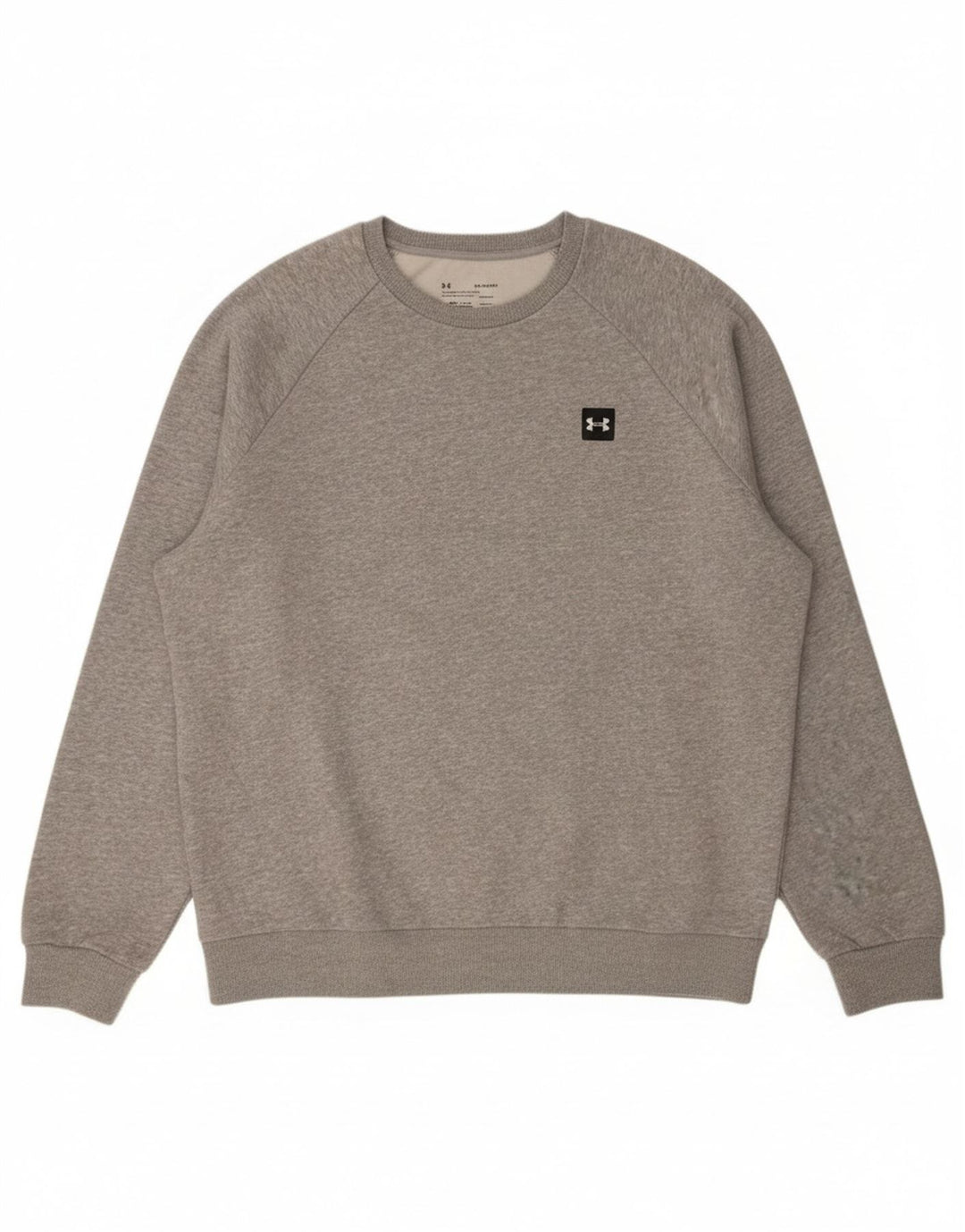 Under Armour Mens Cold Gear Sweatshirt Jumper XL Grey Flecked Cotton
