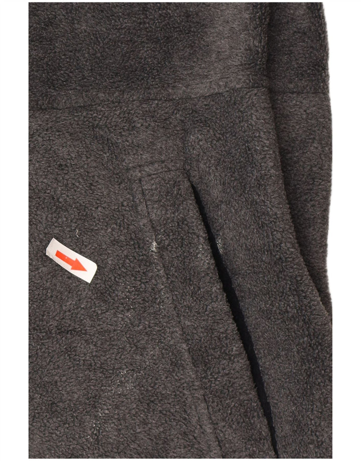 Marks & Spencer Mens Fleece Jacket UK 42 XL Grey Polyester