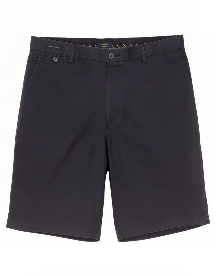 Marks & Spencer Mens Chino Shorts W38 XL Navy Blue Cotton