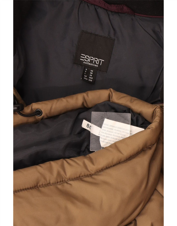 Esprit Mens Loose Fit Padded Jacket UK 36 Small Beige Polyamide