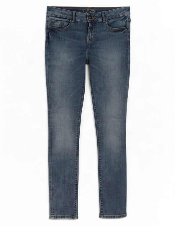 Zara Womens Mid Rise Skinny Jeans EU 38 Small W30 L31 Blue