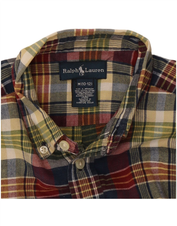 Ralph Lauren Boys Shirt 10-11 Years Medium Multicoloured Check Cotton