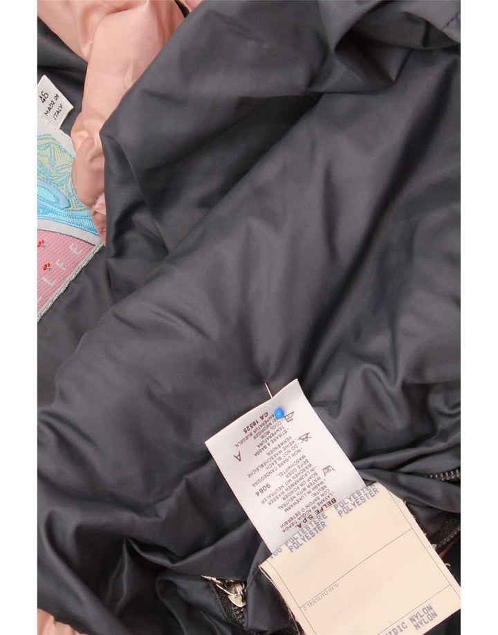 Belfe & Womens Hooded Oversized Padded Jacket IT 46 Large Pink Polyester