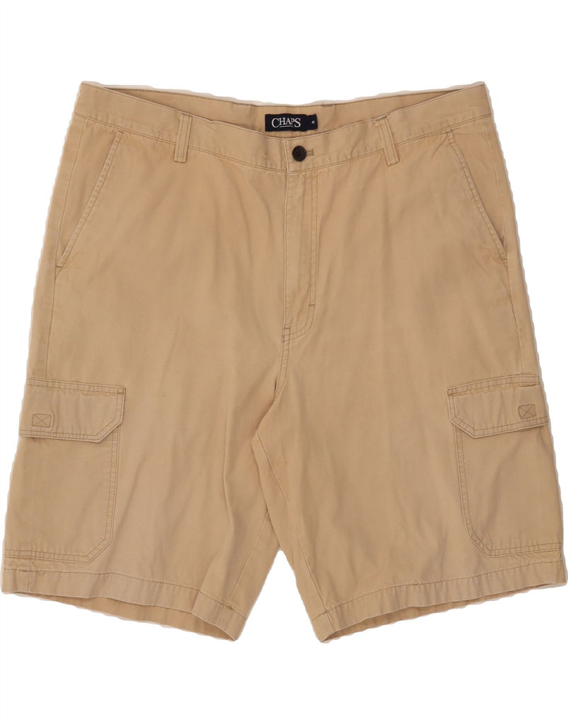 CHAPS Mens Cargo Shorts W40 XL Beige Cotton Vintage Chaps and Second-Hand Chaps from Messina Hembry 