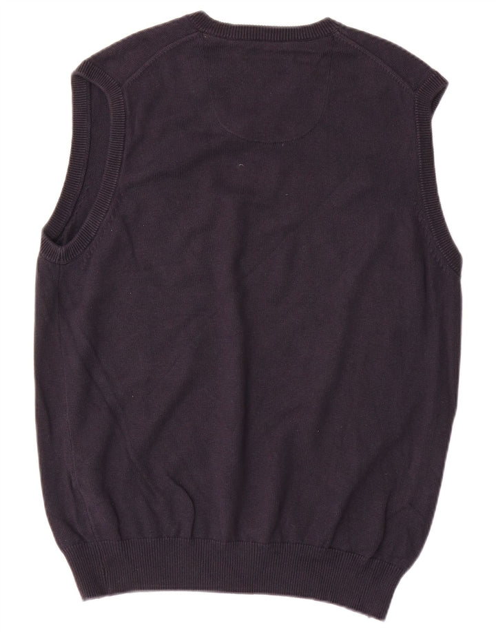 Marks & Spencer Mens Blue Harbour Vest Tank Top Medium Navy Blue Cotton