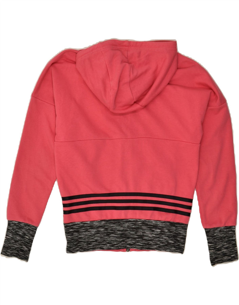 ADIDAS Girls Zip Hoodie Sweater 11-12 Years Pink Cotton | Vintage Adidas | Thrift | Second-Hand Adidas | Used Clothing | Messina Hembry 