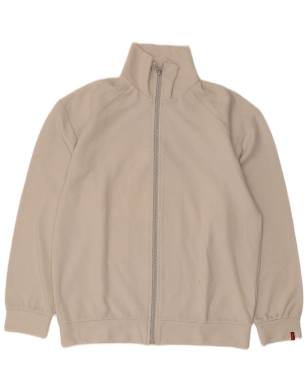 Levi's Mens Tracksuit Top Jacket Medium Off White Cotton