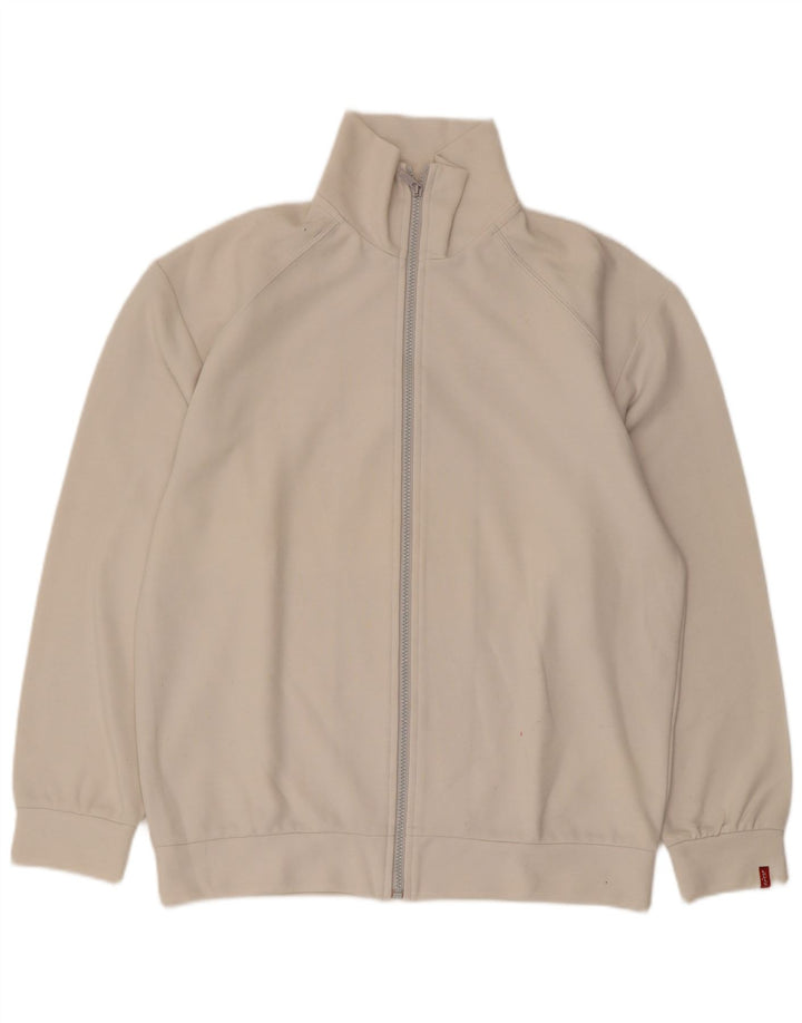 Levi's Mens Tracksuit Top Jacket Medium Off White Cotton
