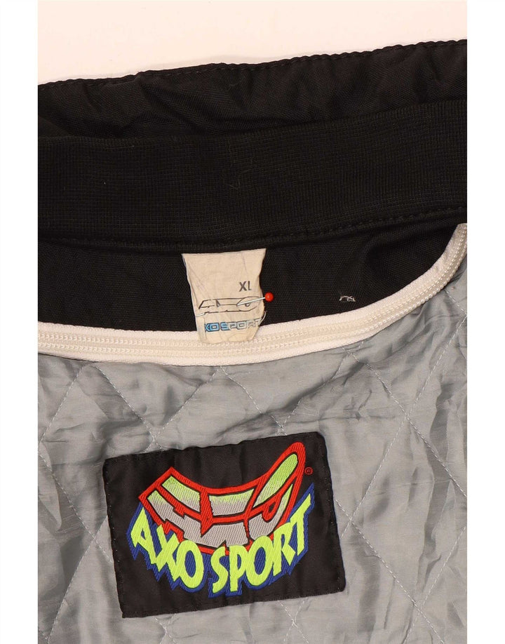 AXO Mens Graphic Racer Jacket UK 42 XL Black Polyamide