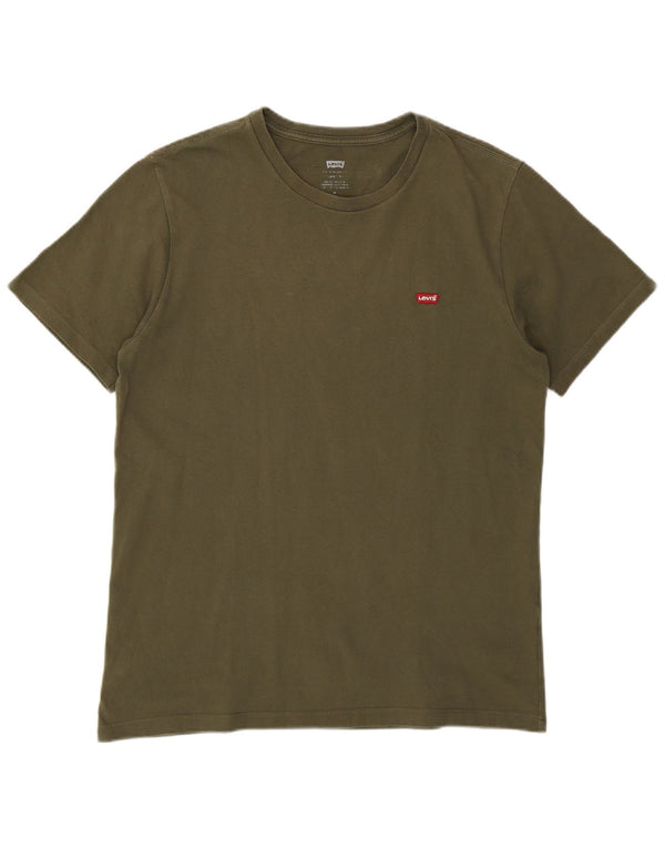 Levi's Mens Graphic T-Shirt Top Medium Khaki