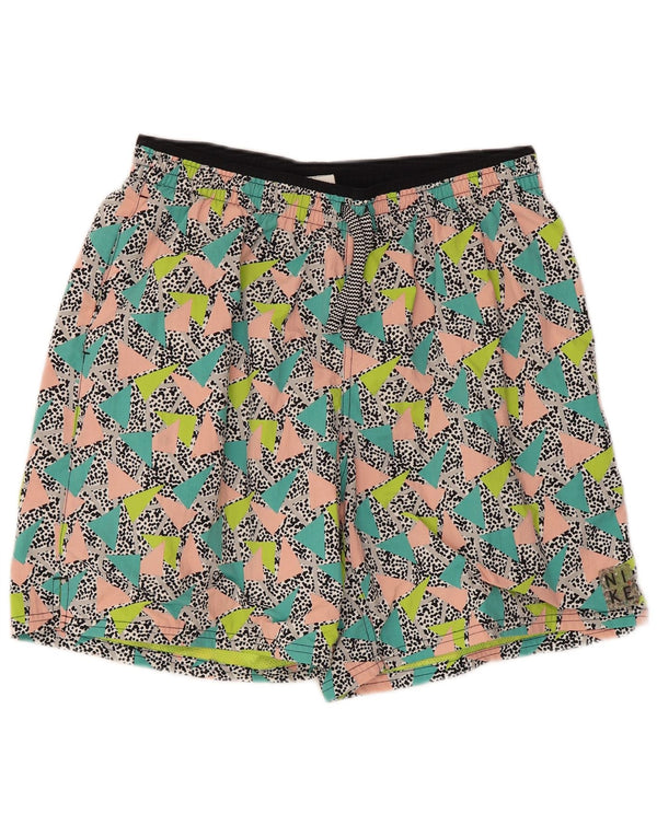 Nike Mens Swimming Shorts Large  Multicoloured Geometric Polyamide