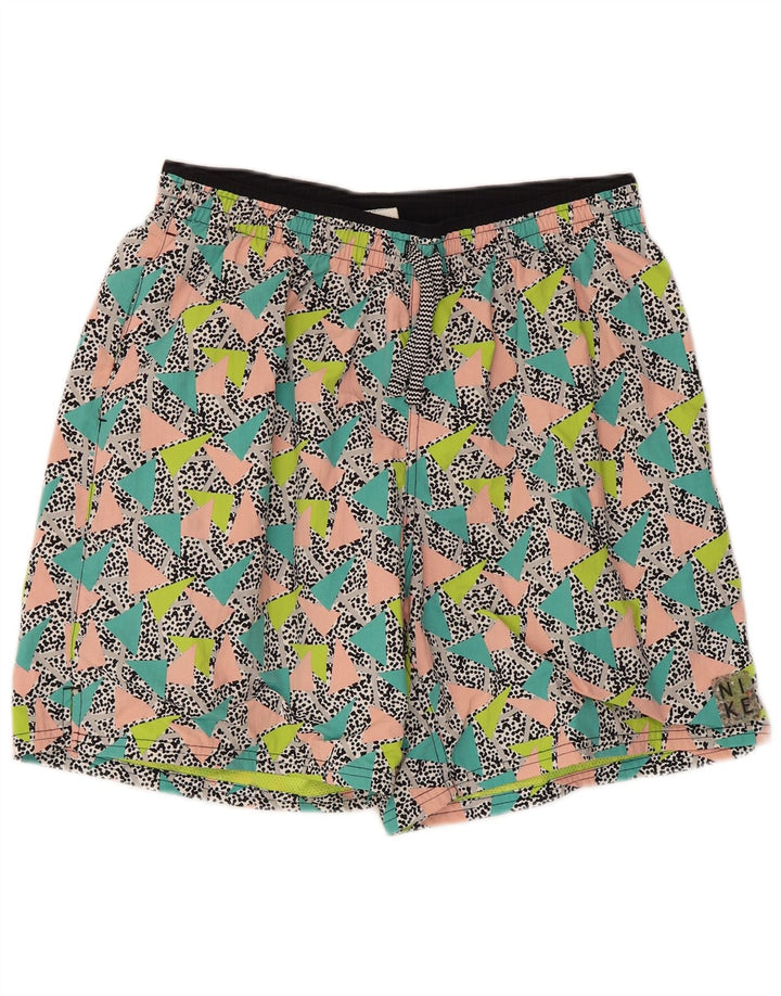 Nike Mens Swimming Shorts Large  Multicoloured Geometric Polyamide