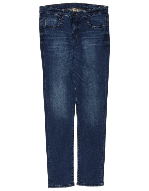 Zara Boys Slim Jeans 13-14 Years W28 L29 Blue Cotton