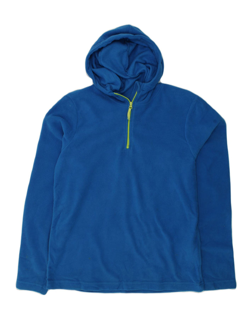 MOUNTAIN WAREHOUSE Boys Fleece Hoodie Jumper 12-13 Years Blue Polyester | Vintage Mountain Warehouse | Thrift | Second-Hand Mountain Warehouse | Used Clothing | Messina Hembry 