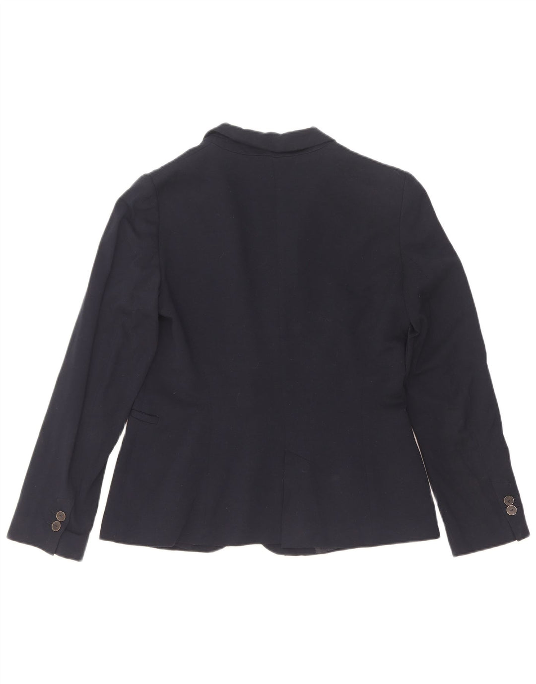 Zara Womens 1 Button Blazer Jacket UK 12 Medium Navy Blue