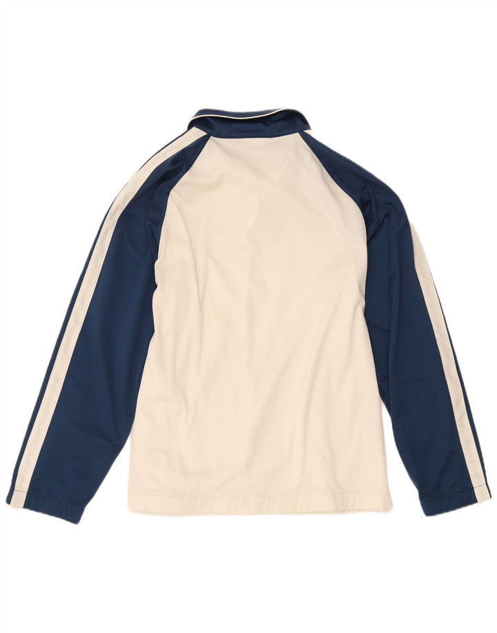 Asics Womens Tracksuit Top Jacket UK 18 XL White Colourblock