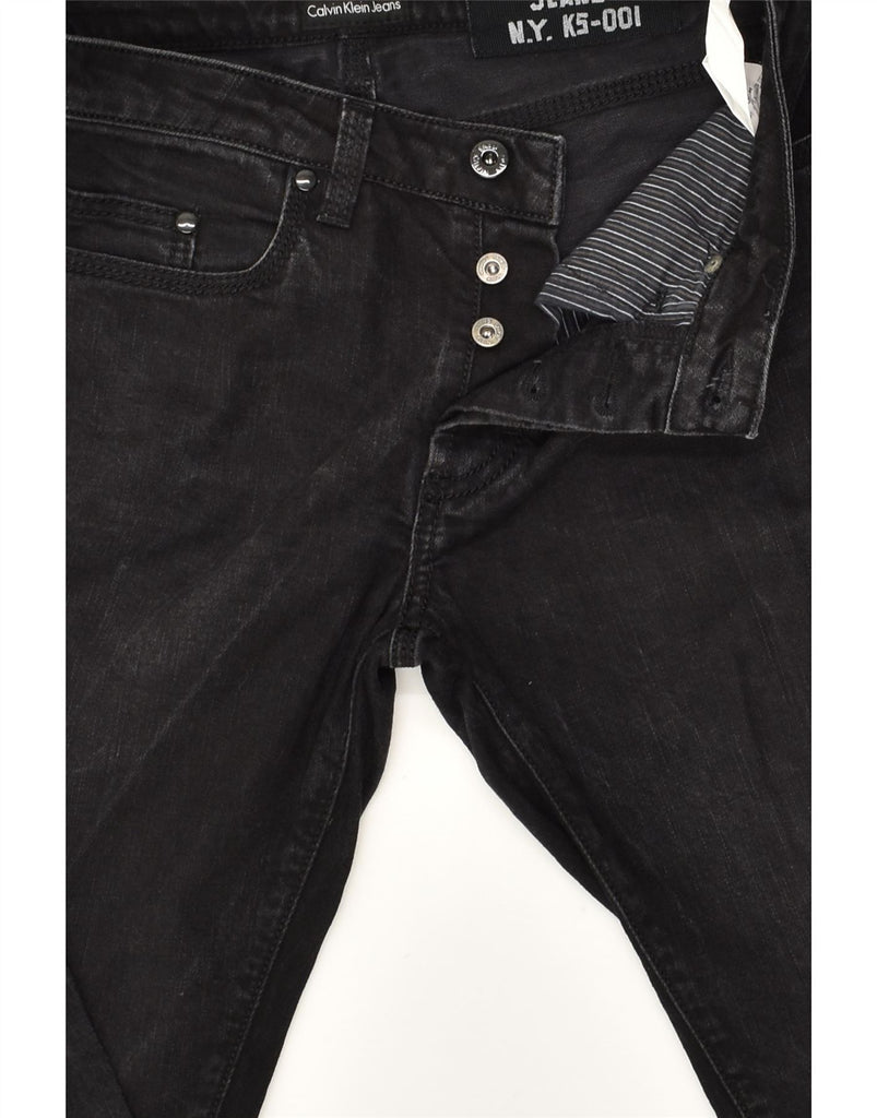 CALVIN KLEIN Mens Slim Jeans W30 L32 Black Cotton | Vintage Calvin Klein | Thrift | Second-Hand Calvin Klein | Used Clothing | Messina Hembry 