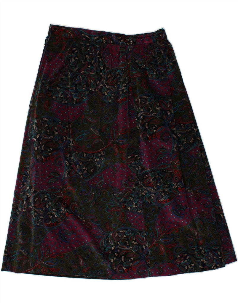 VINTAGE Womens A-Line Skirt W26 Small Pink Paisley | Vintage Vintage | Thrift | Second-Hand Vintage | Used Clothing | Messina Hembry 