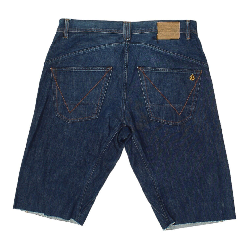 Volcom Mens Blue Cut Off Denim Jean Shorts | Skate Street Sportswear VTG | Vintage Messina Hembry | Thrift | Second-Hand Messina Hembry | Used Clothing | Messina Hembry 