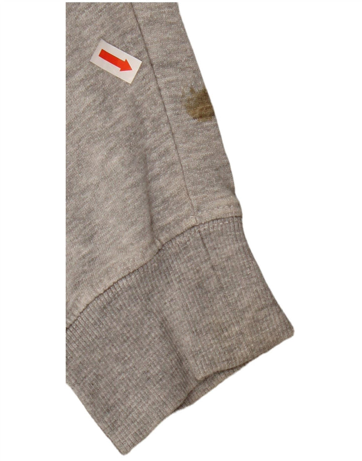 KAPPA Mens Sweatshirt Jumper Medium Grey Cotton