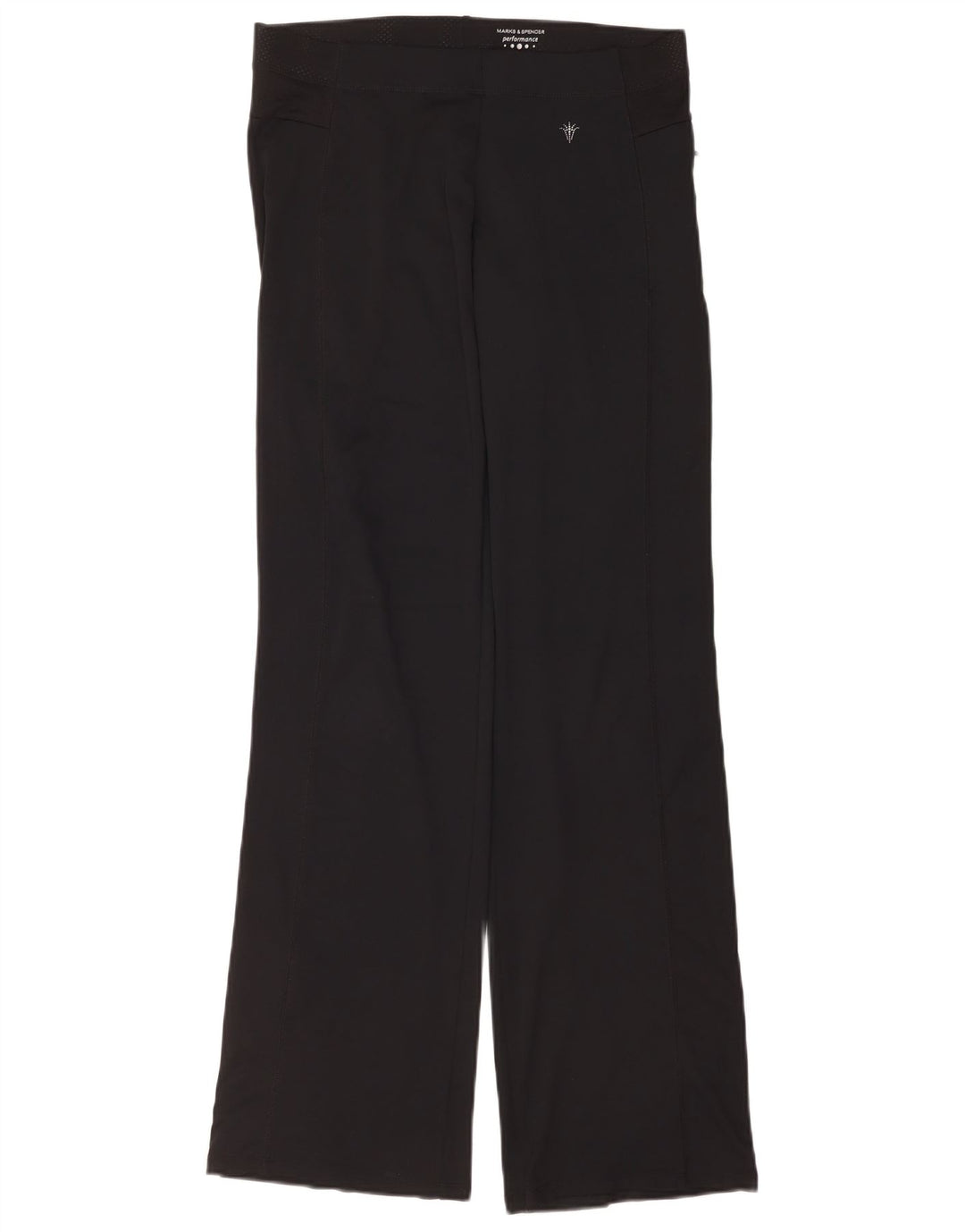 Marks & Spencer Womens Performance Tracksuit Trousers UK 12 Medium Black