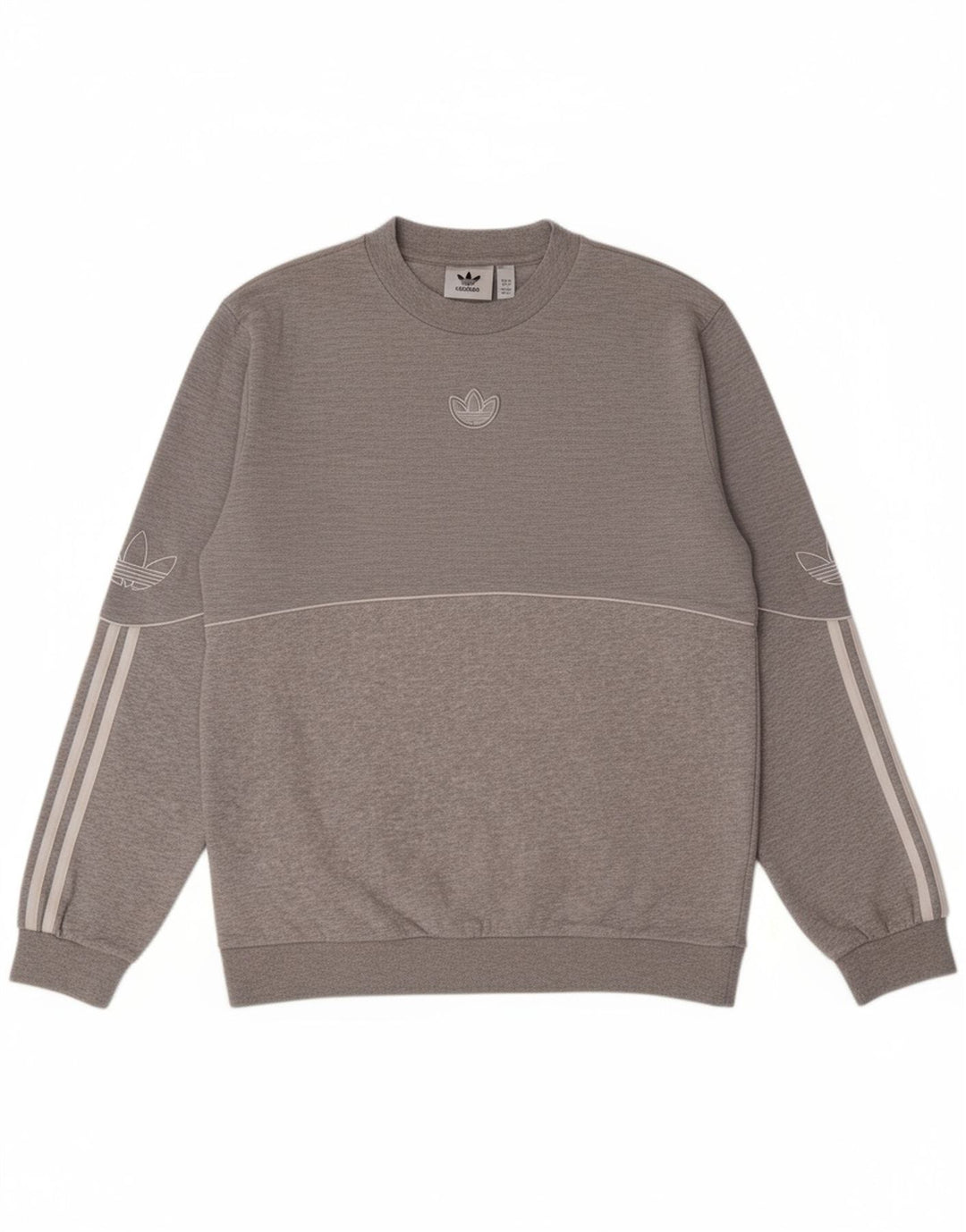 ADIDAS Mens Sweatshirt Jumper XS Grey Cotton