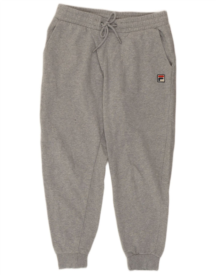 Fila Mens Tracksuit Trousers Joggers Small Grey Cotton