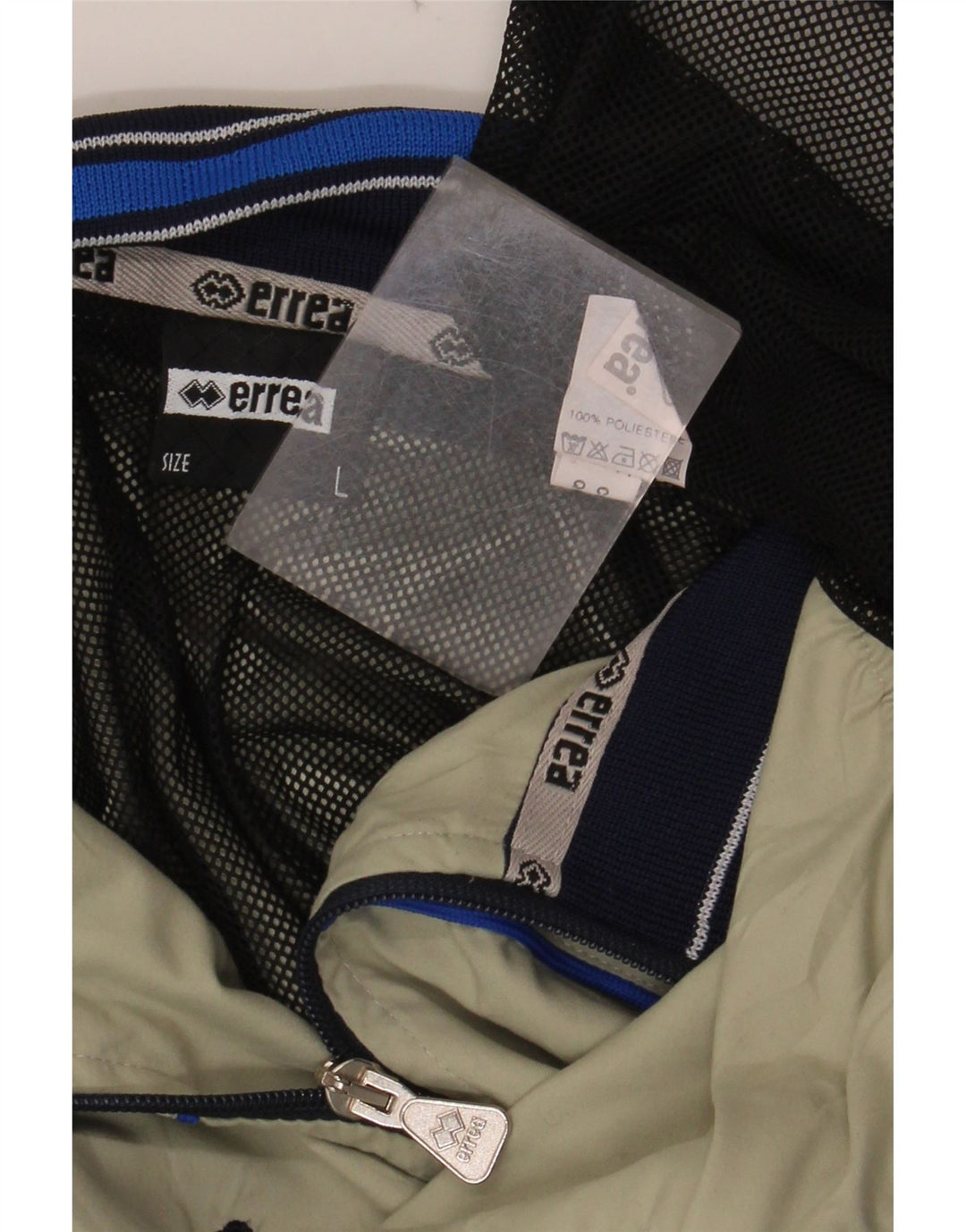 ERREA Mens Graphic Tracksuit Top Jacket Large Green Colourblock Polyester