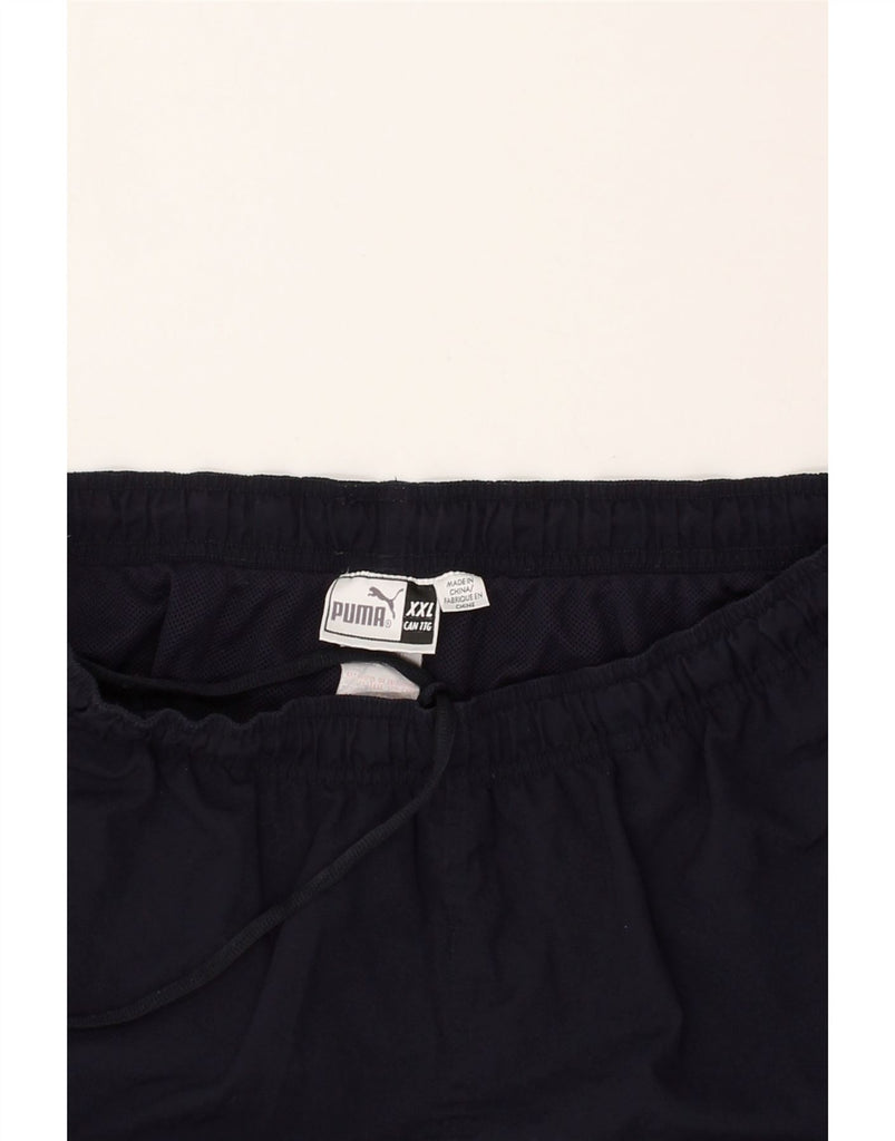 PUMA Mens Sport Shorts 2XL Navy Blue Polyester | Vintage Puma | Thrift | Second-Hand Puma | Used Clothing | Messina Hembry 