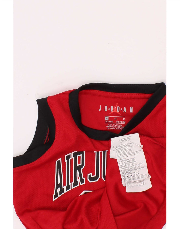 Jordan Boys Graphic Vest Top 2-3 Years Red Polyester
