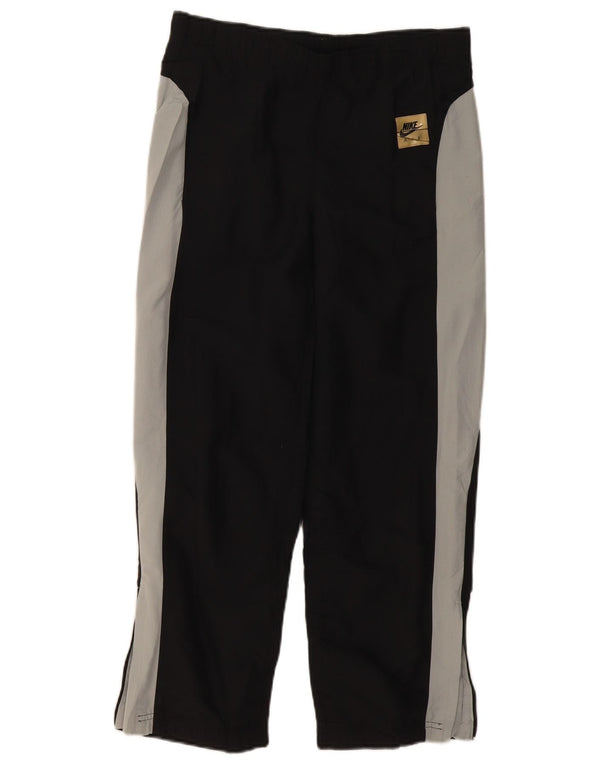 Nike Boys Tracksuit Trousers 11-12 Years Medium Black Colourblock Polyester
