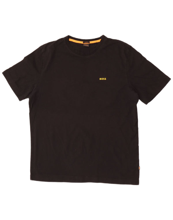 Hugo Boss Mens Graphic T-Shirt Top 2XL Black