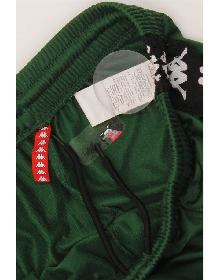Kappa Mens Graphic Tracksuit Trousers Medium Green Colourblock Polyester