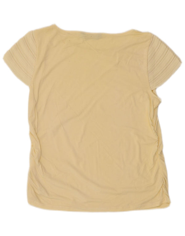 Ralph Lauren Womens T-Shirt Top UK 10 Small Yellow