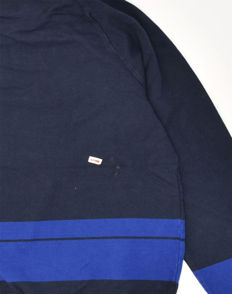 JACK WILLS Mens Sweatshirt Jumper Small Navy Blue Colourblock Cotton | Vintage Jack Wills | Thrift | Second-Hand Jack Wills | Used Clothing | Messina Hembry 