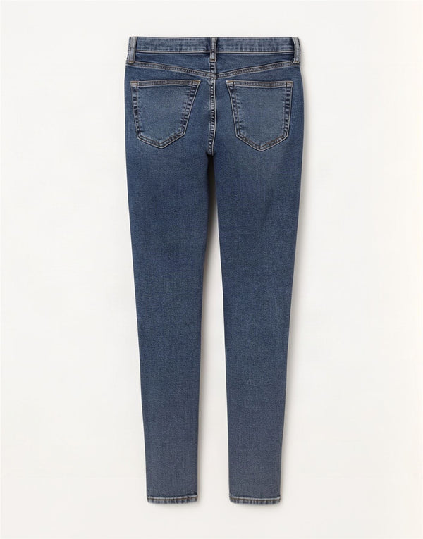 Topshop Womens Jamie Distressed Skinny Jeans W28 L27 Blue Cotton