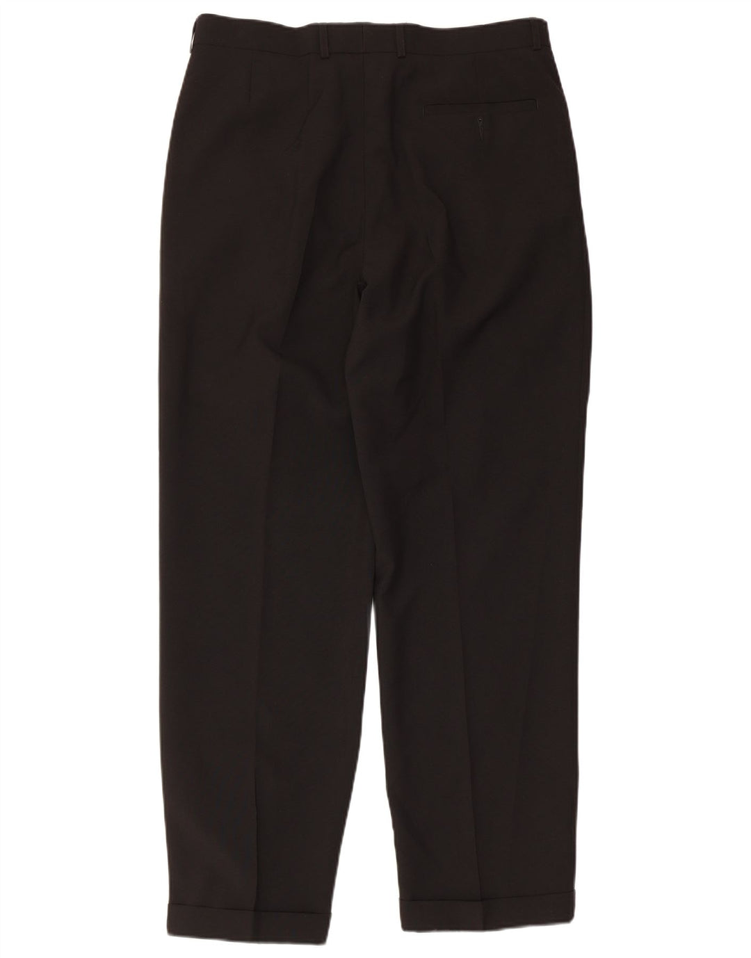 MARKS & SPENCER Mens Pegged Suit Trousers W34 L31 Black Polyester