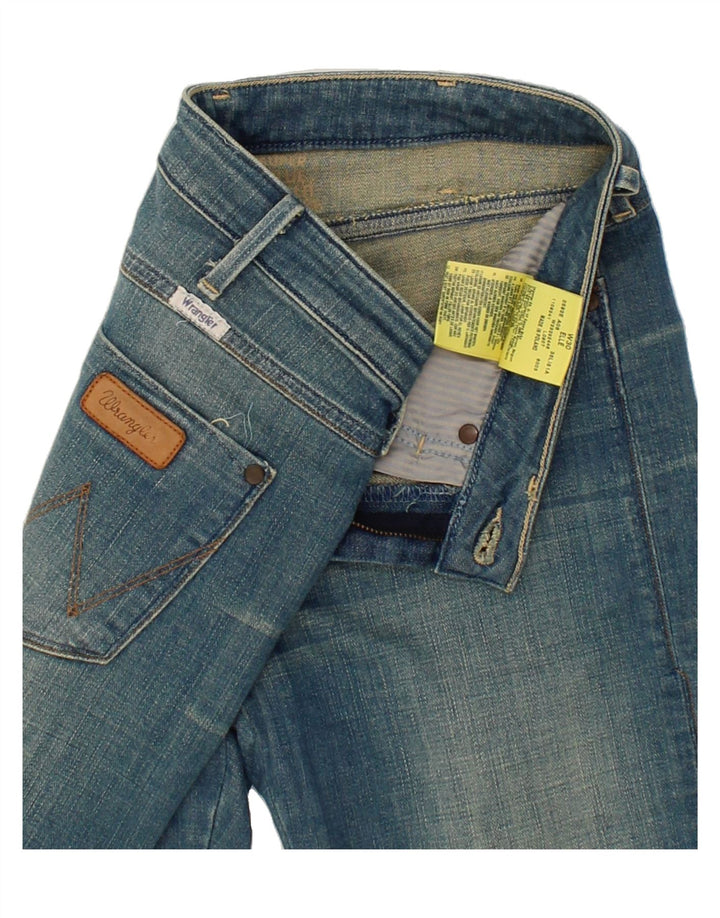WRANGLER Womens Elle Bermuda Denim Shorts W30 Medium Blue Cotton Vintage Wrangler and Second-Hand Wrangler from Messina Hembry 